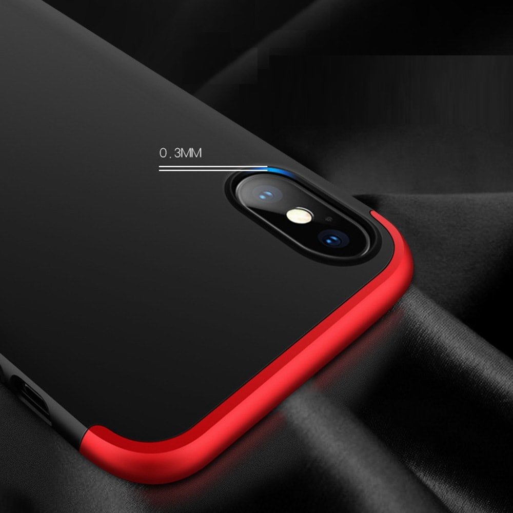 Carcasa iPhone X 3 en 1 con crisal templado Run.