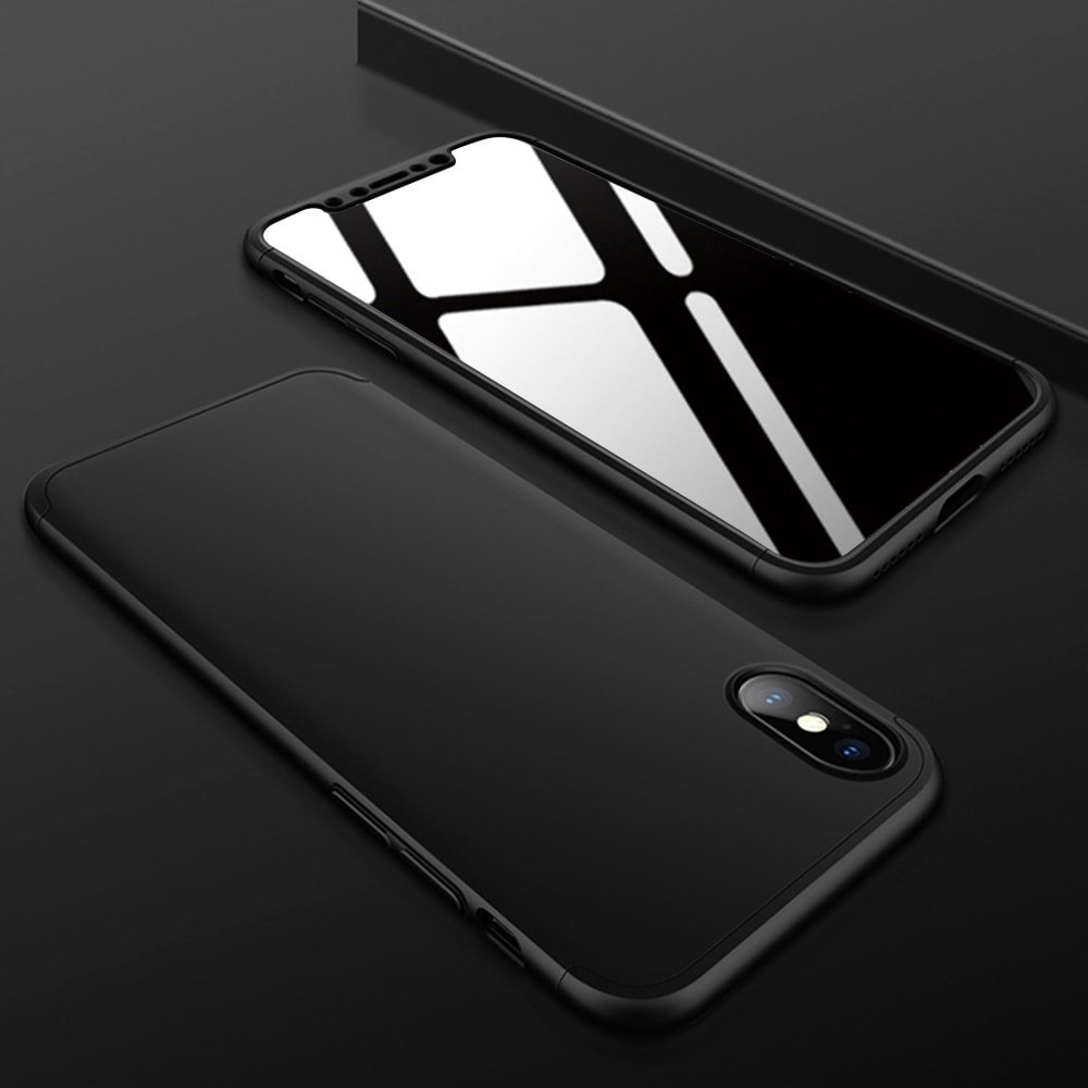 Carcasa iPhone X 3 en 1 con crisal templado Run.