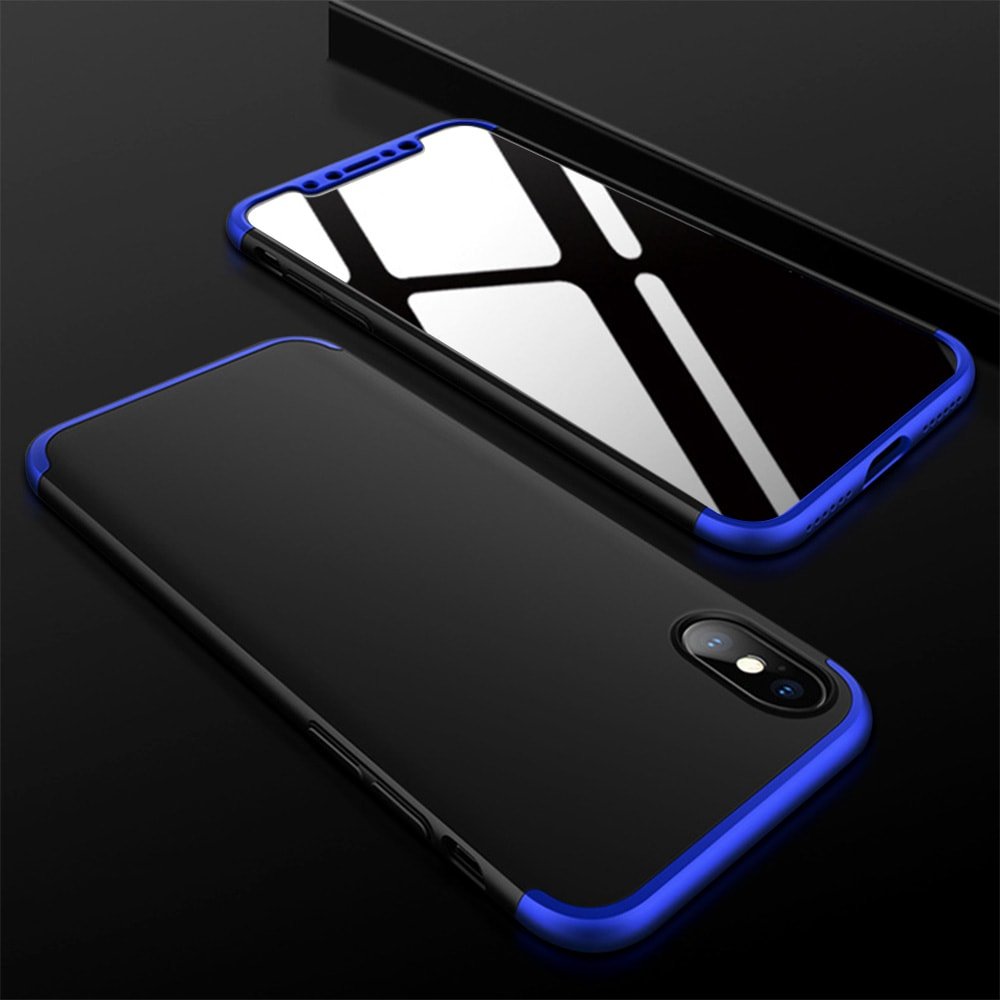 Carcasa iPhone X 3 en 1 con crisal templado Run.