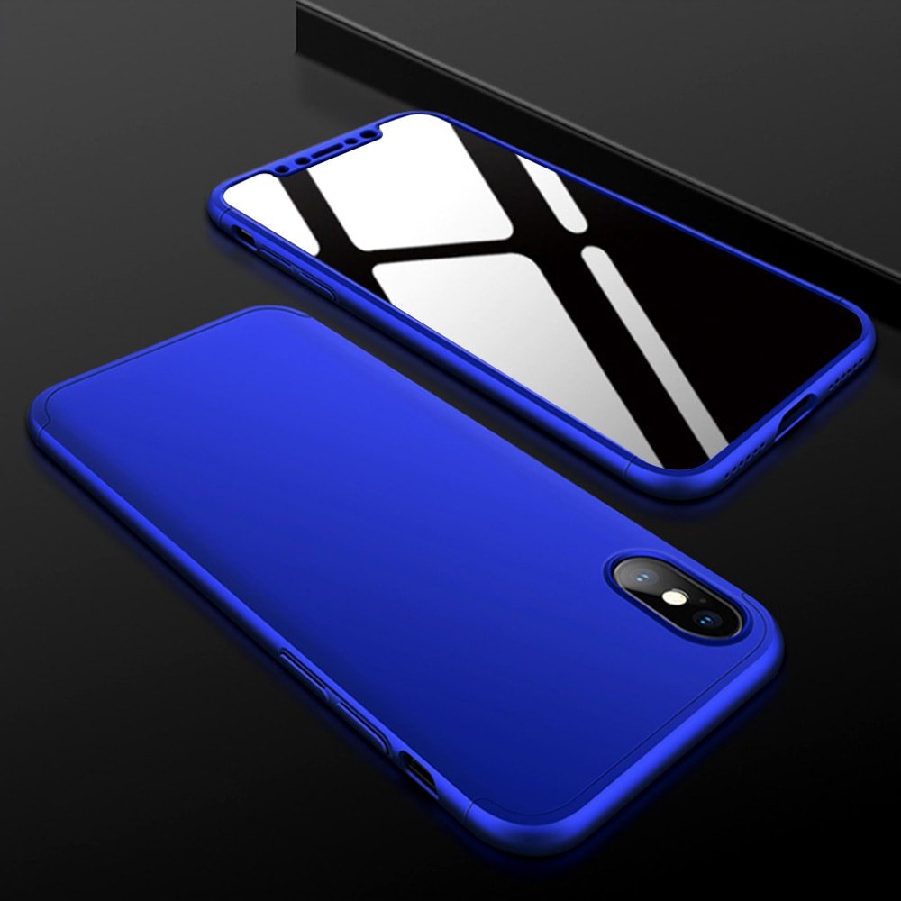 Carcasa iPhone X 3 en 1 con crisal templado Run.