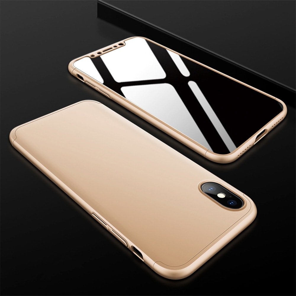 Carcasa iPhone X 3 en 1 con crisal templado Run.