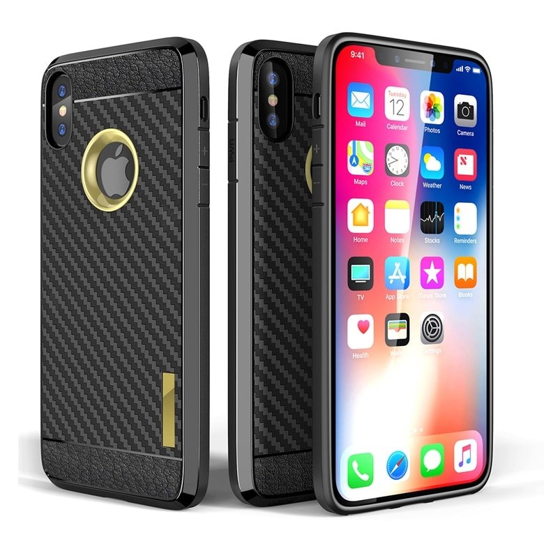 Funda Iphone X Estar dorada oro.