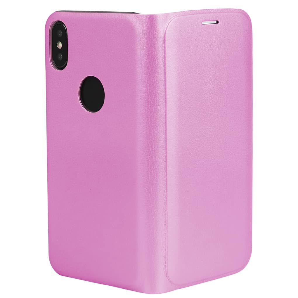 Funda Libro iPhone X rosa.
