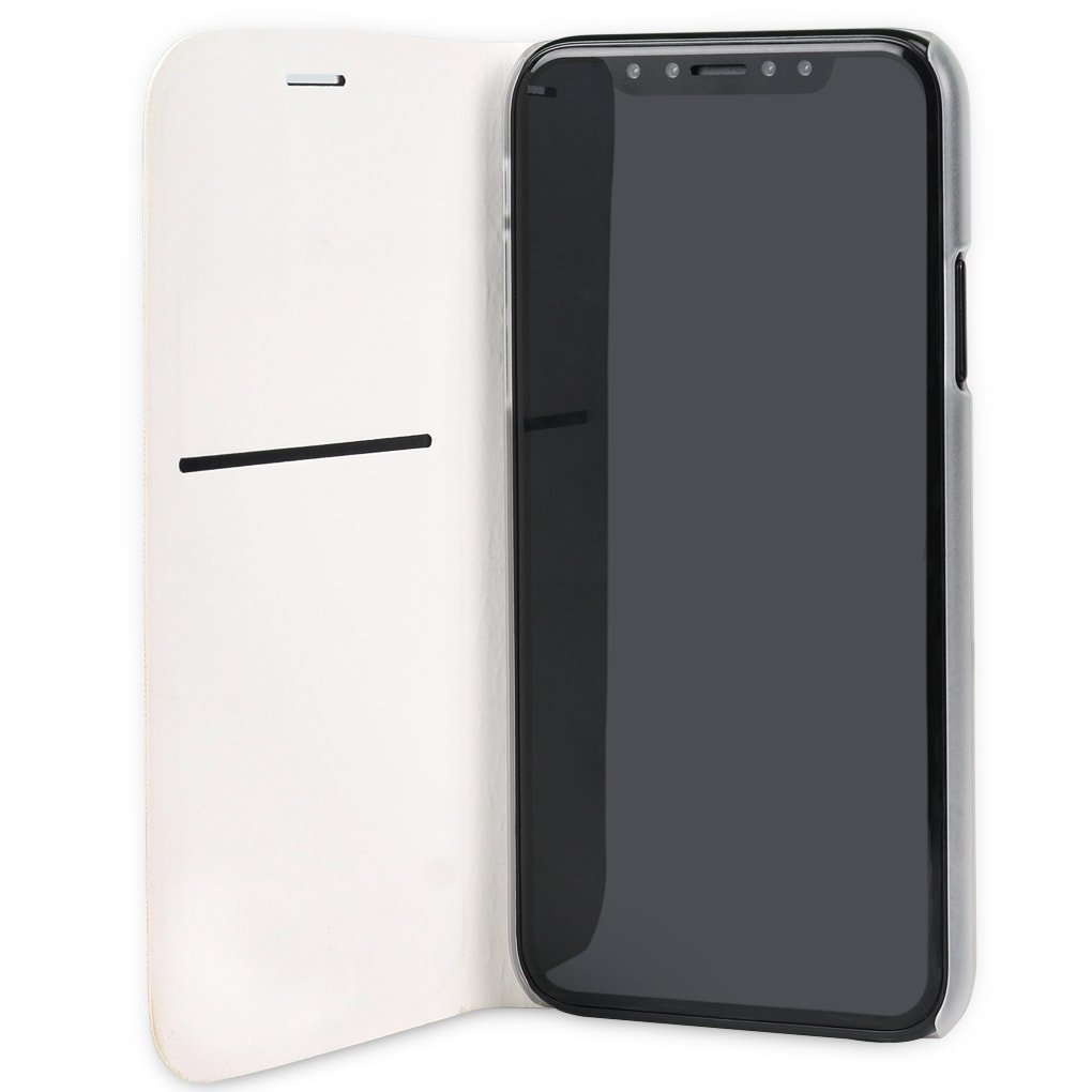 Funda Libro iPhone X blanca.