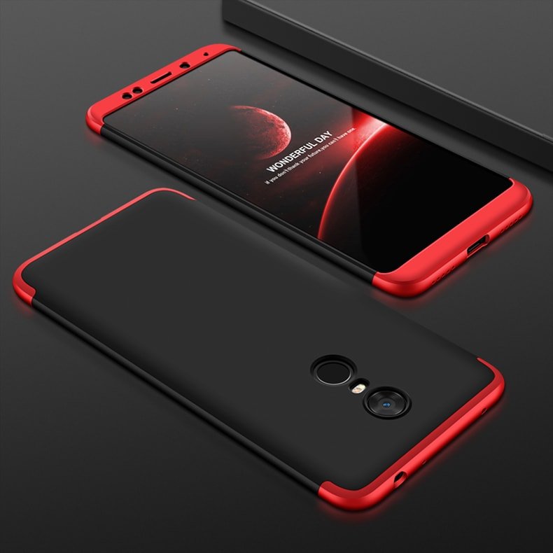 Funda 360 Xiaomi Mi A2 Roja y Negra