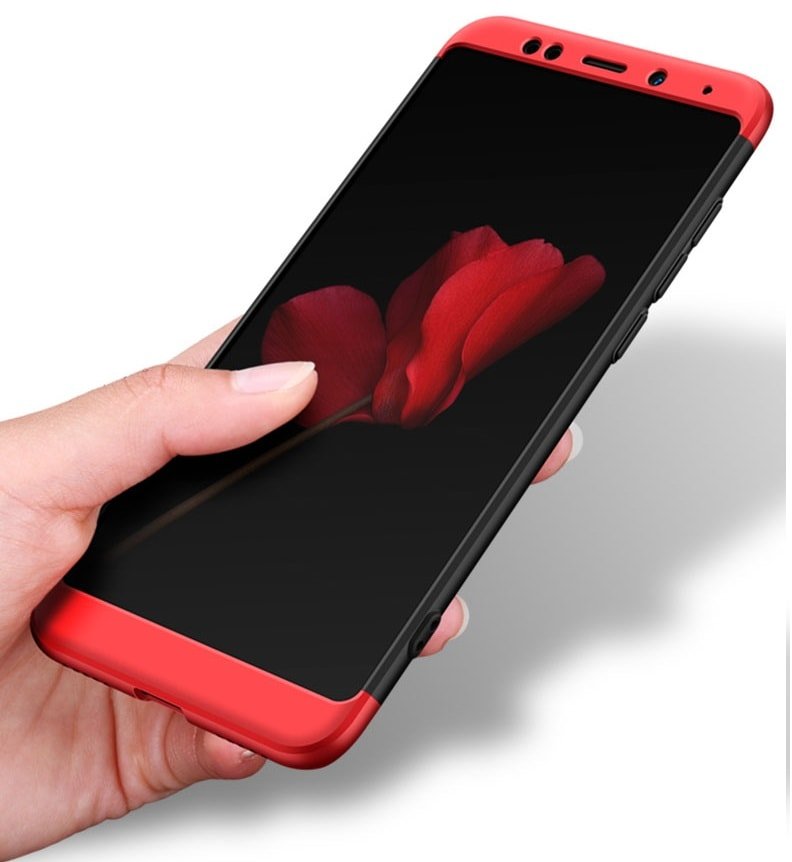 Funda 360 Xiaomi Redmi Note 5 Pro Roja Negra