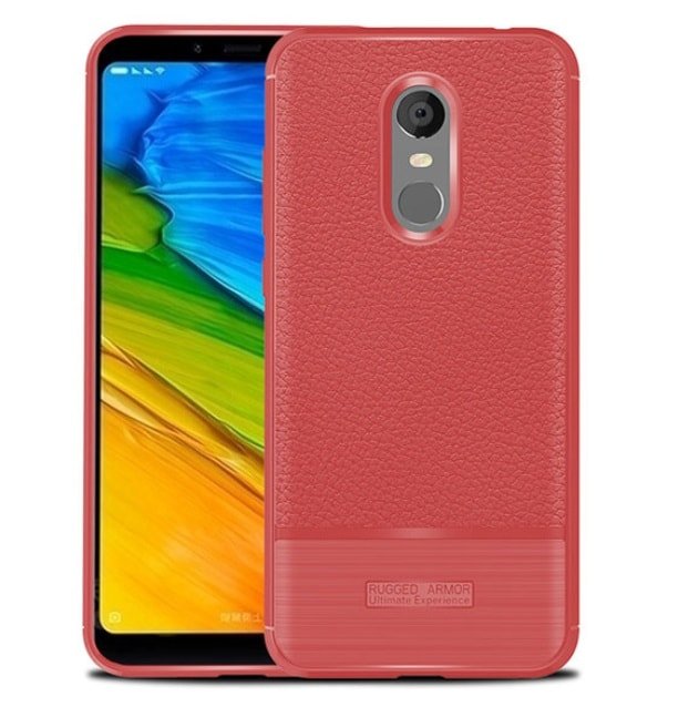 Funda Xiaomi Redmi 5 Plus Gel Rugged roja