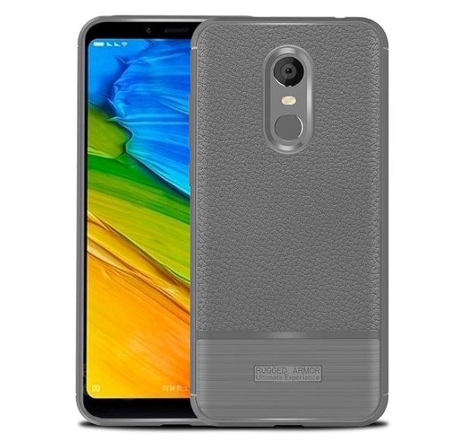 Funda Xiaomi Redmi 5 Plus Gel Rugged gris