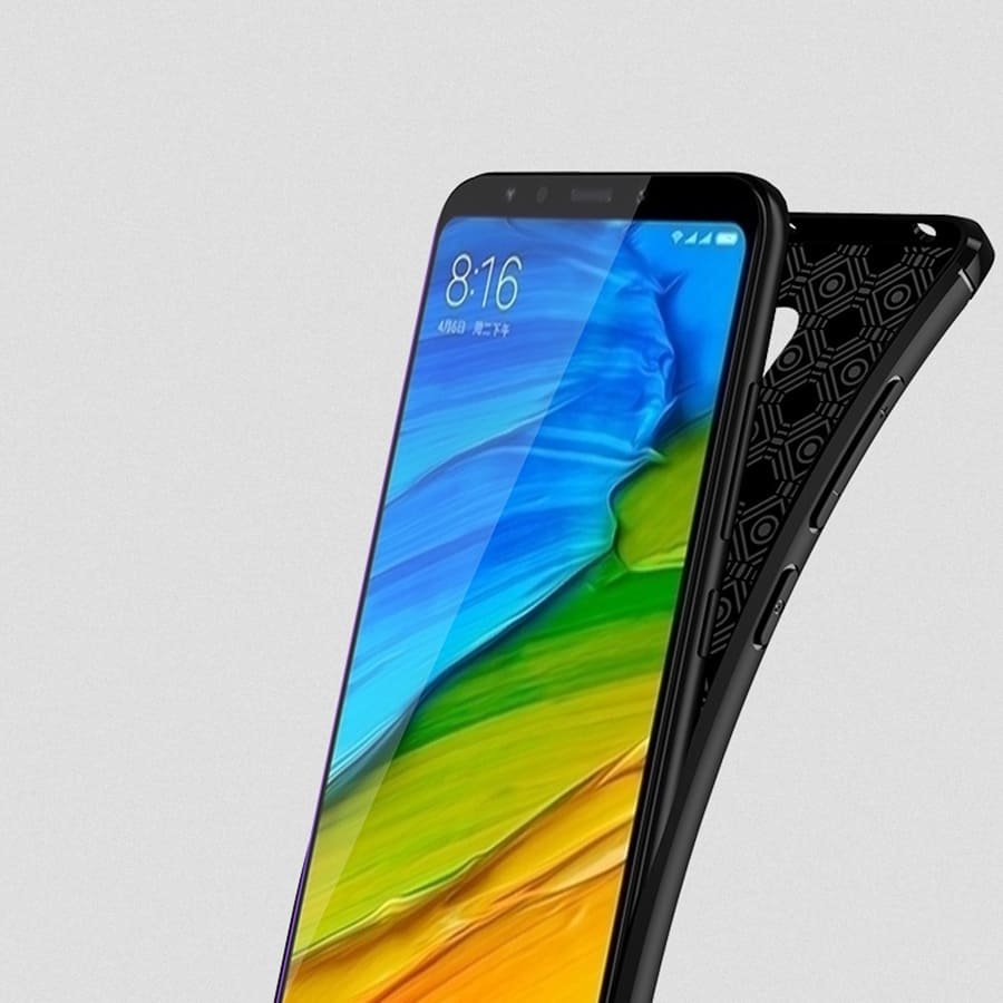 Funda Xiaomi Redmi 5 Plus Gel Rugged roja