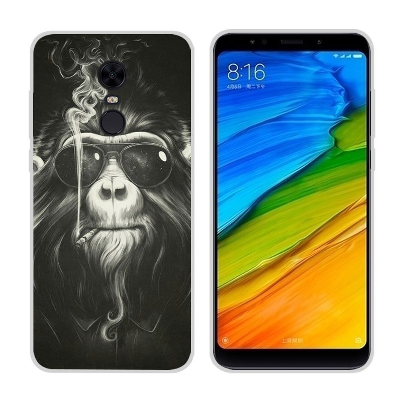 Funda Xiaomi Redmi 5 Plus Gel Dibujo Mono