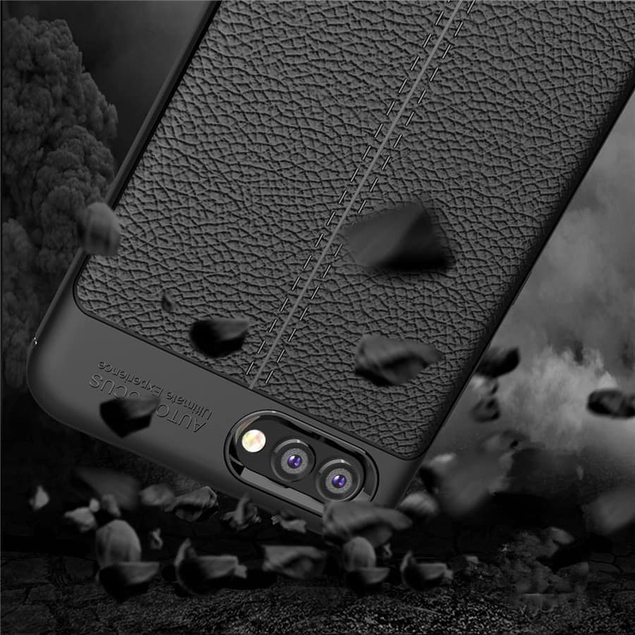 Funda Honor View 10 Gel Cuero 3D.