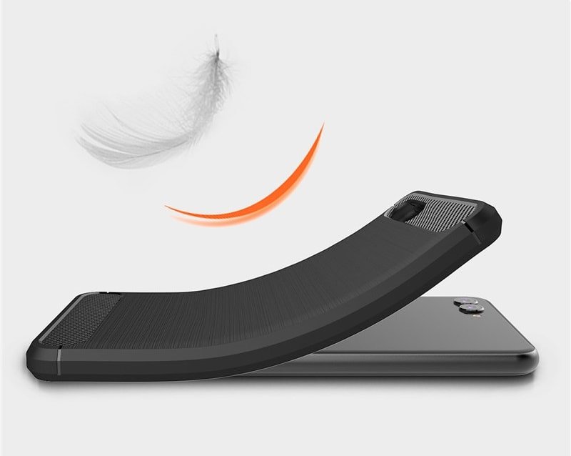 funda gel tpu cepillada negra Honor View 10