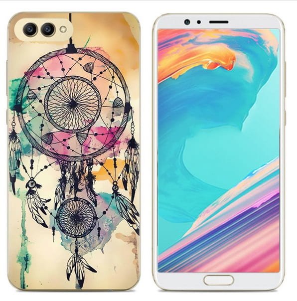 Funda Honor View 10 Gel Dibujo Indio Indestructible de alta calidad.