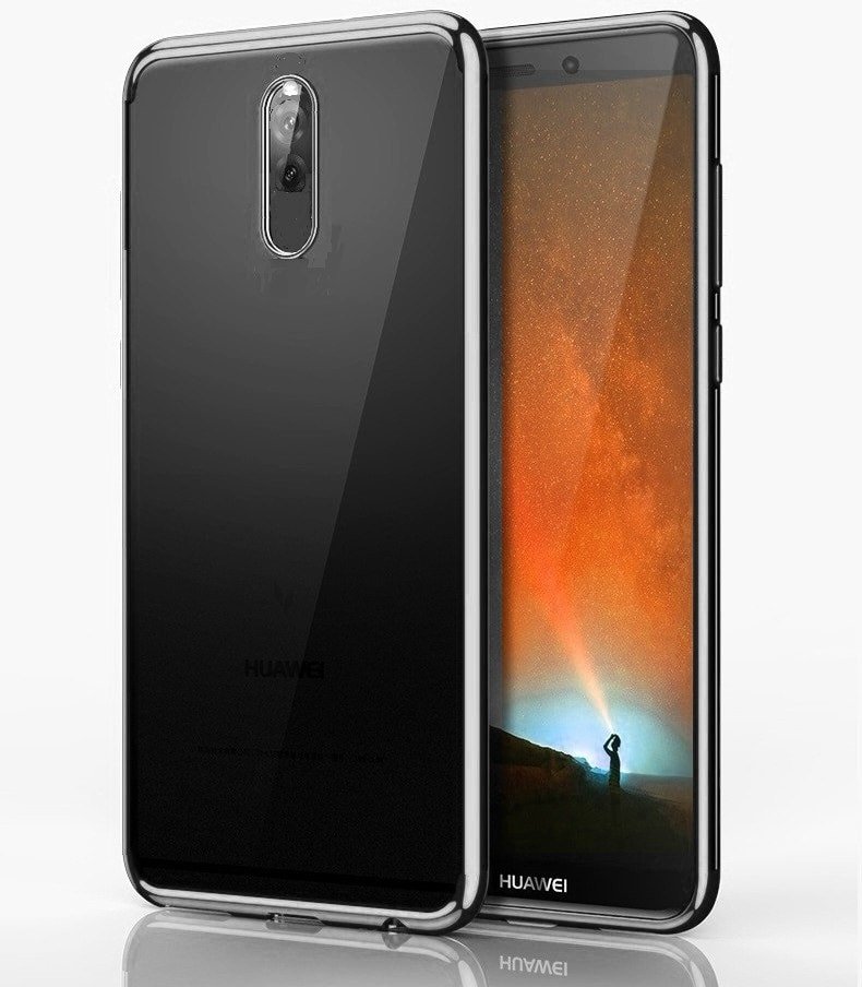 funda silicona metalizada huawei mate 10 Lite Gris