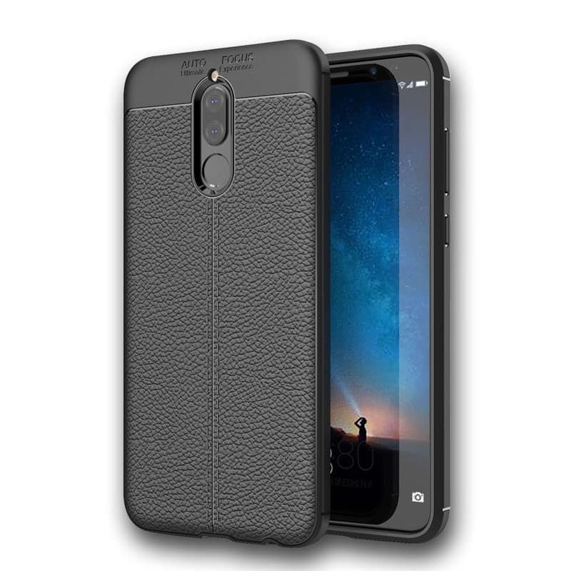 Funda Huawei Mate 10 Lite Tpu Cuero 3D Negra