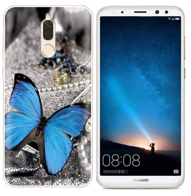 Funda Huawei Mate 10 Lite Gel Dibujo Mariposade alta calidad.