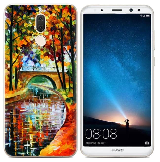 Funda Huawei Mate 10 Lite Gel Dibujo Pintura.
