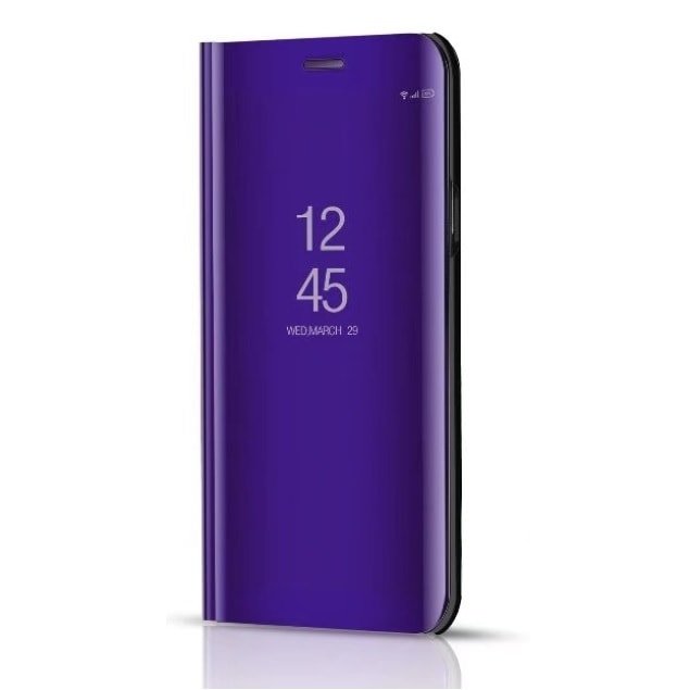 Funda Libro Ventana Translucida Galaxy A8 2018 violeta