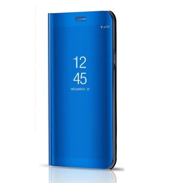 Funda Libro Ventana Translucida Galaxy A8 2018 azul