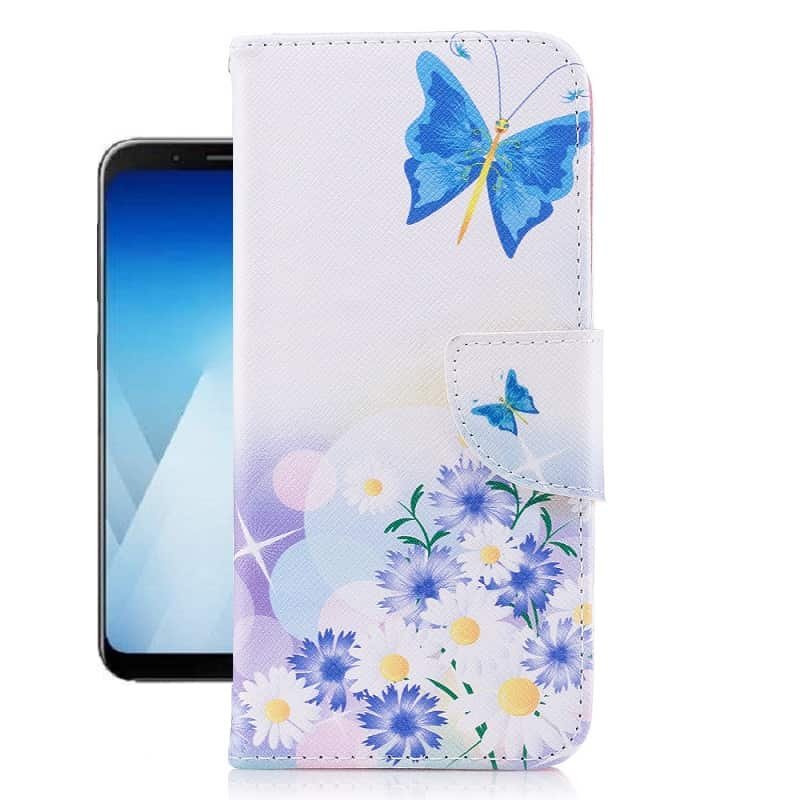 Funda Libro Samsung Galaxy A8 2018 Margaritas