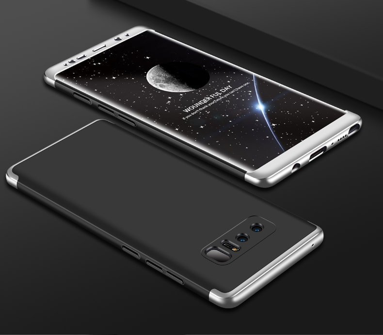 Funda 360 Samsung Galaxy Note 8 Negra y Gris