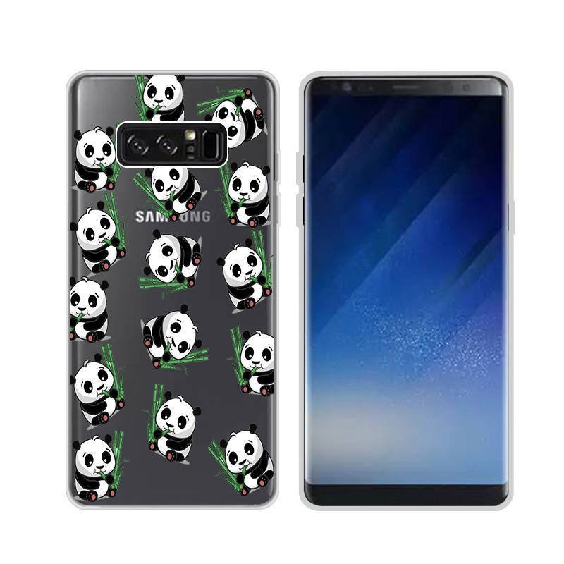 Funda Samsung Galaxy Note 8 Gel Dibujo Panda Indestructible de alta calidad.