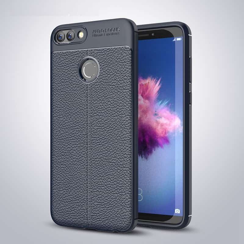 Funda Huawei P Smart Tpu Cuero 3D azul