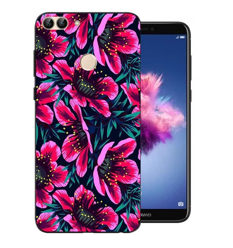 Funda Huawei P Smart Gel Dibujo Flores Indestructible de alta calidad.