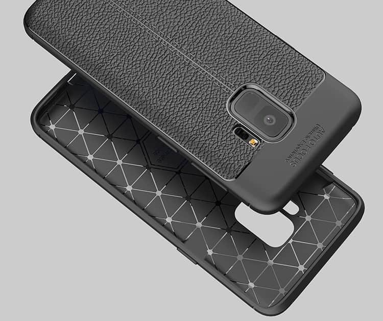 Funda Samsung Galaxy S9 Gel Cuero 3D Roja.