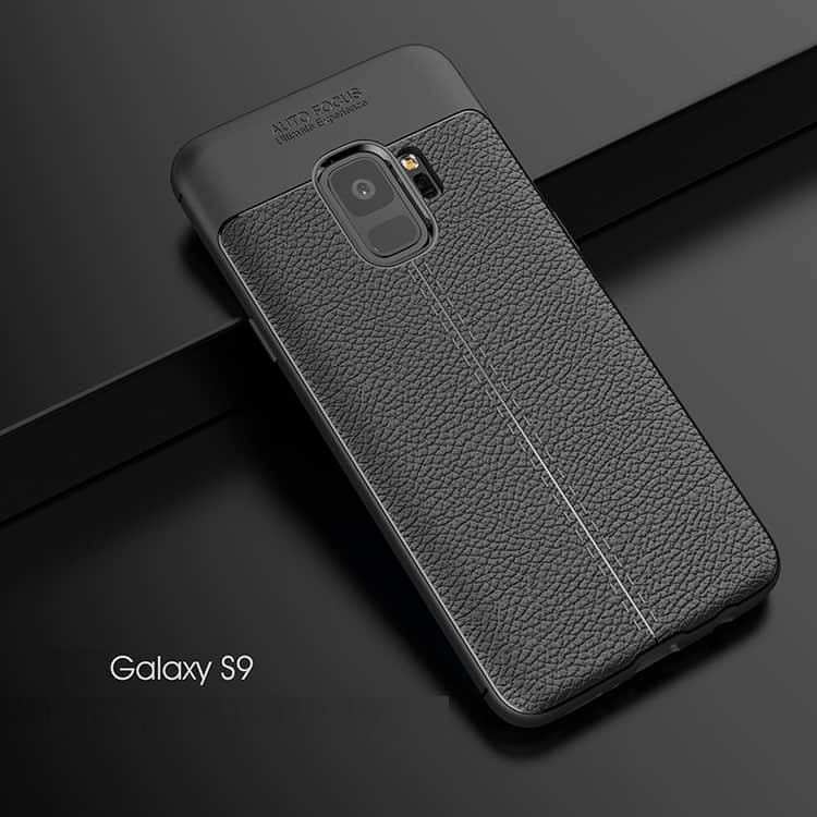Funda Samsung Galaxy S9 Gel Cuero 3D Gris.