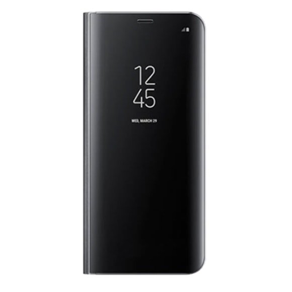 Funda Libro Ventana Translucida Samsung Galaxy S9 smart cover negra