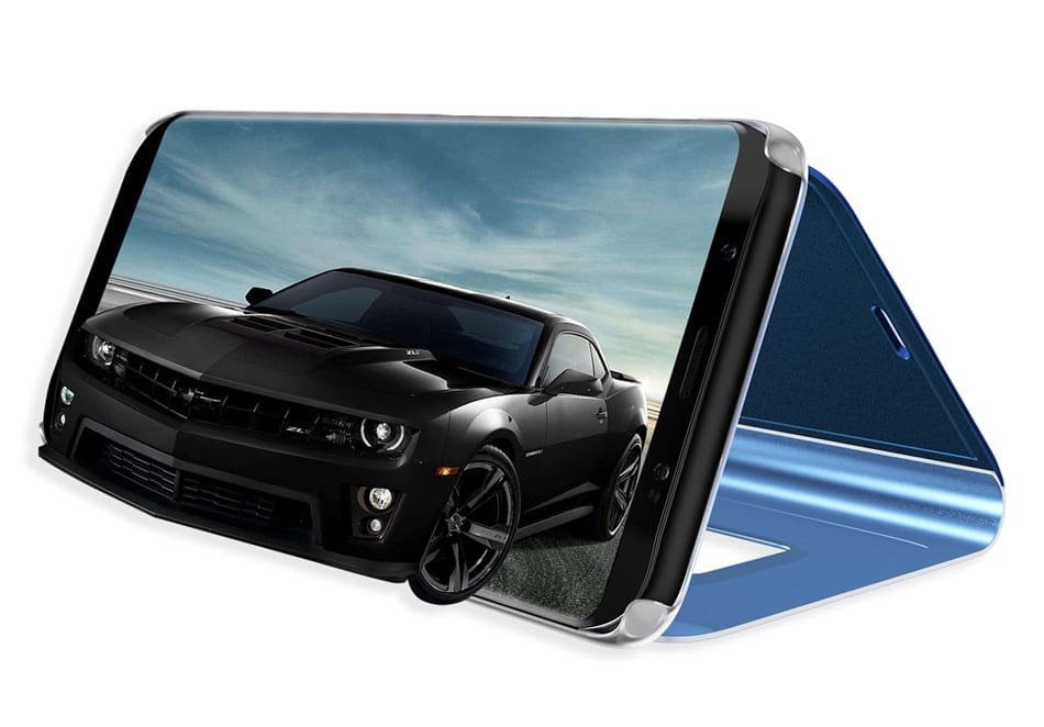 Funda Libro Ventana Translucida Samsung Galaxy S9 Plus Dorada