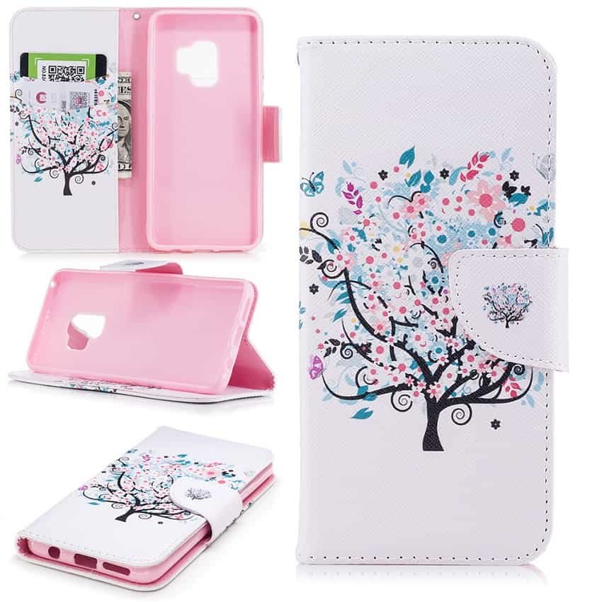 Funda Libro Samsung Galaxy S9 Soporte Dibujo ARBOL