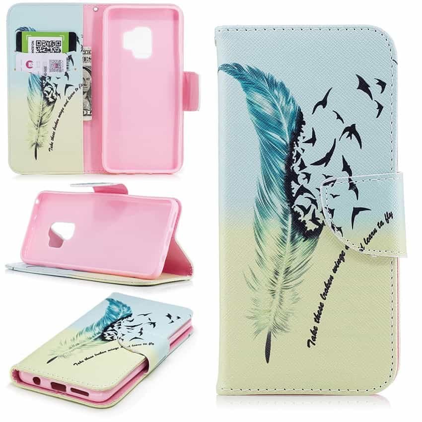 Funda Libro Samsung Galaxy S9 Soporte Dibujo PAZ