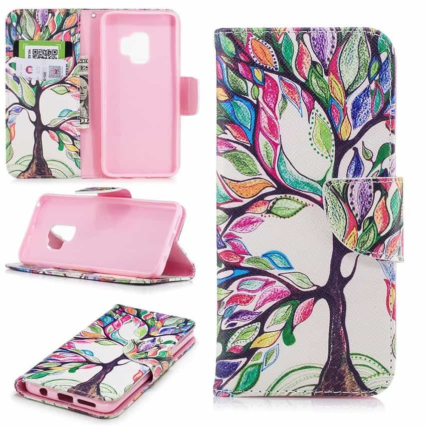 Funda Libro Samsung Galaxy S9 Soporte Dibujo ARBOL DE LA VIDA