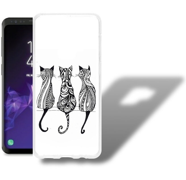 Funda Samsung Galaxy S9 Gel Dibujo Gatos