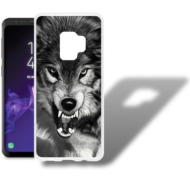 Funda Samsung Galaxy S9 Gel Dibujo Lobo