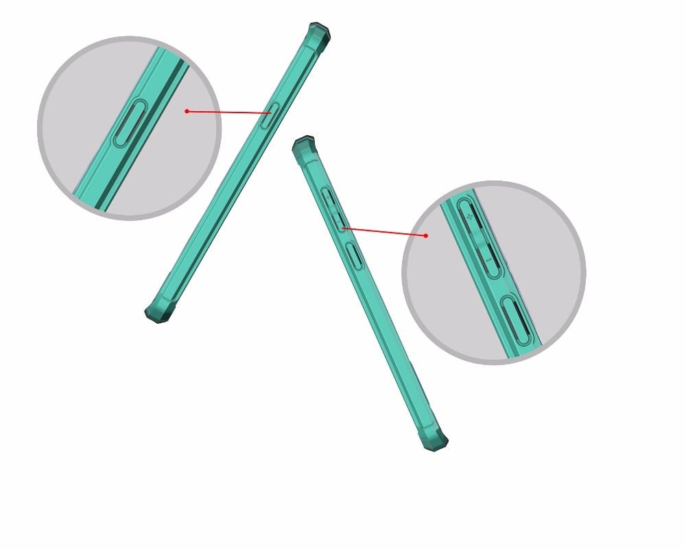 Funda Samsung Galaxy S9 Hybrid Transparente con bordes Gris