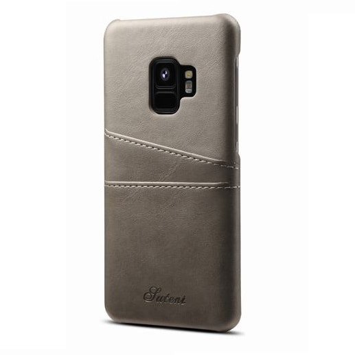 Carcasa Samsung Galaxy S9 Cuero Gris