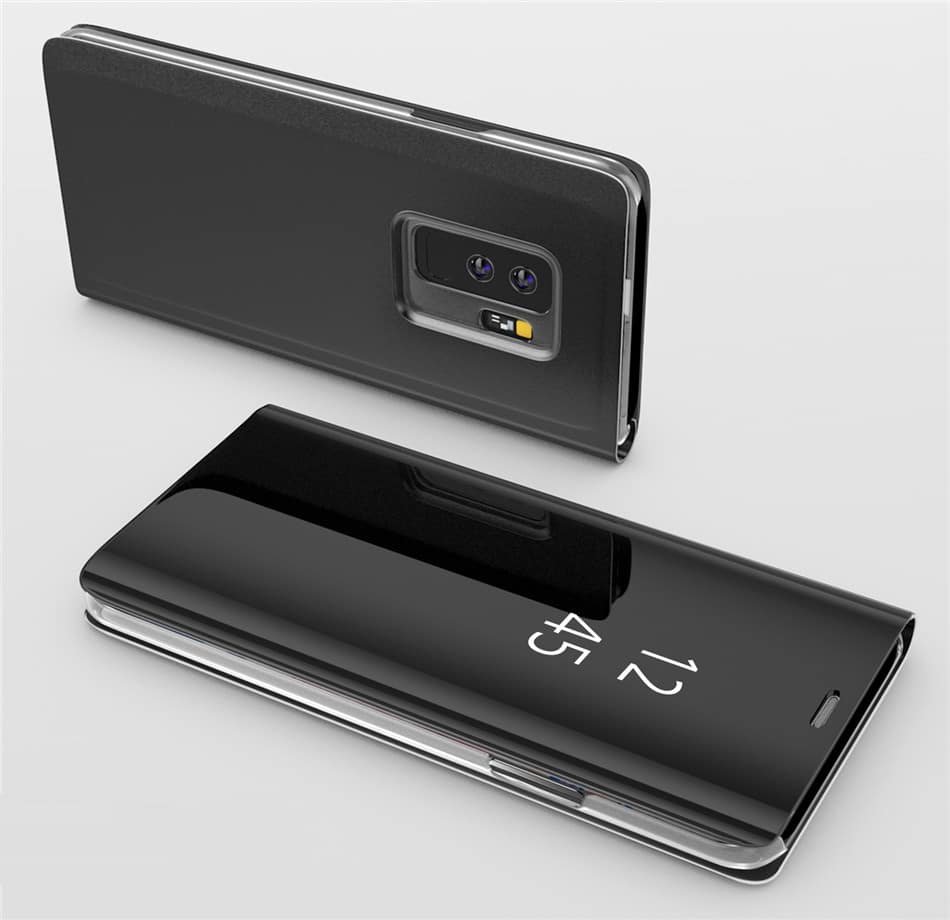 Funda Libro Ventana Translucida Samsung Galaxy S9 Plus Negra