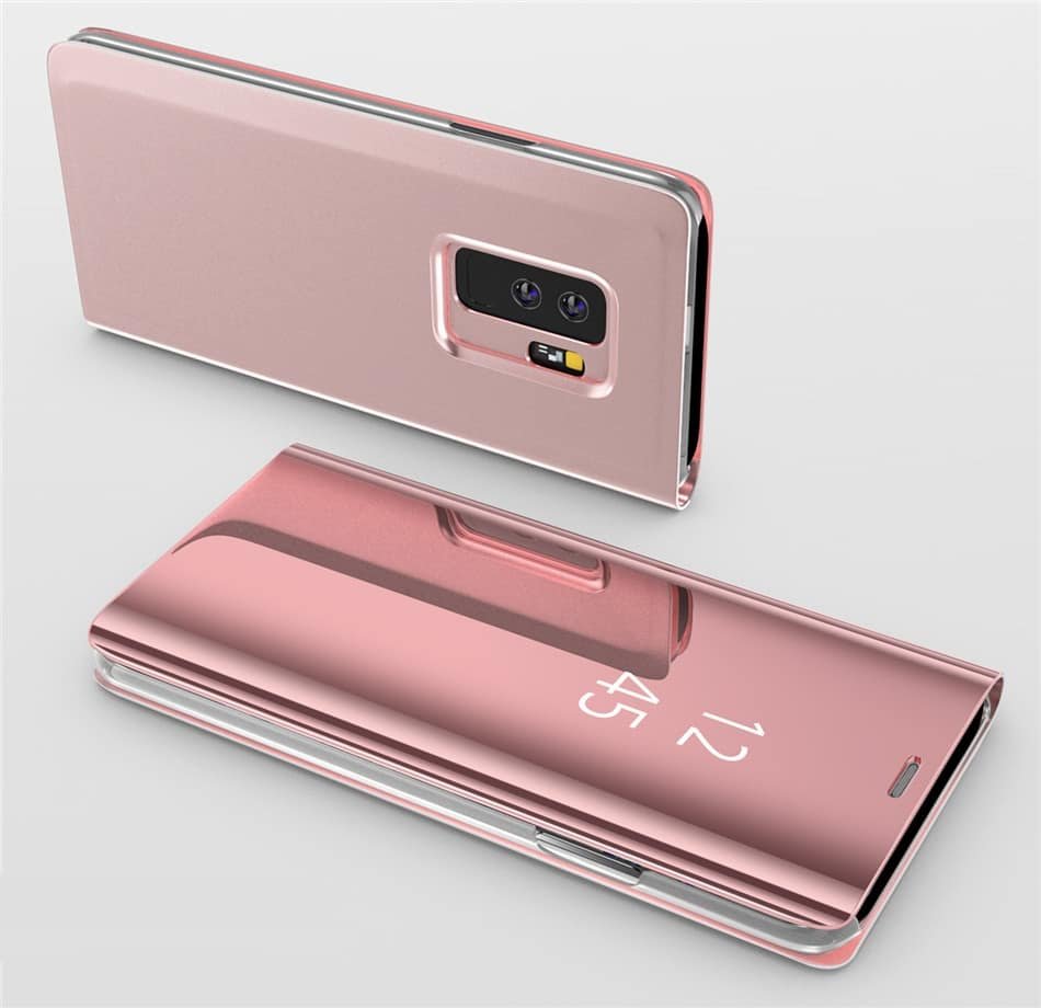 Funda Libro Ventana Translucida Samsung Galaxy S9 Plus Rosa