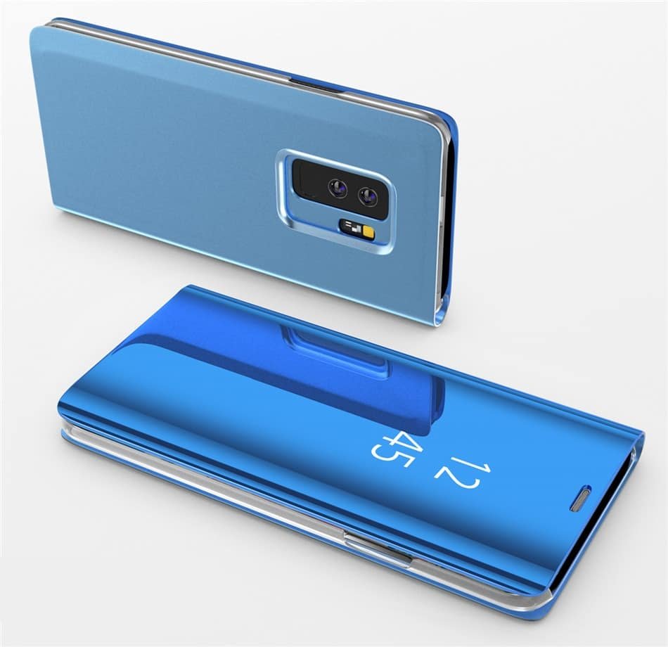 Funda Libro Ventana Translucida Samsung Galaxy S9 Plus Azul