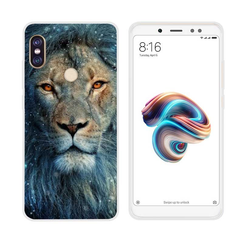 Funda Xiaomi Redmi Note 5 Gel Dibujo Leon