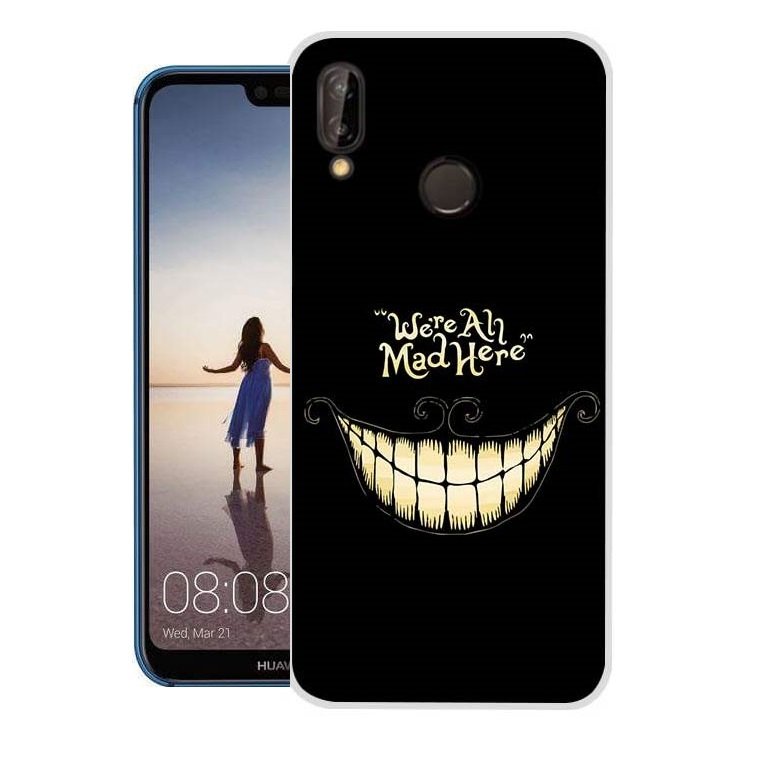 Funda Huawei P20 Lite Gel Dibujo Sonrisa de alta calidad.