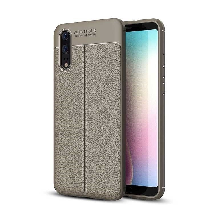 Funda Huawei P20 Tpu Cuero 3D Gris
