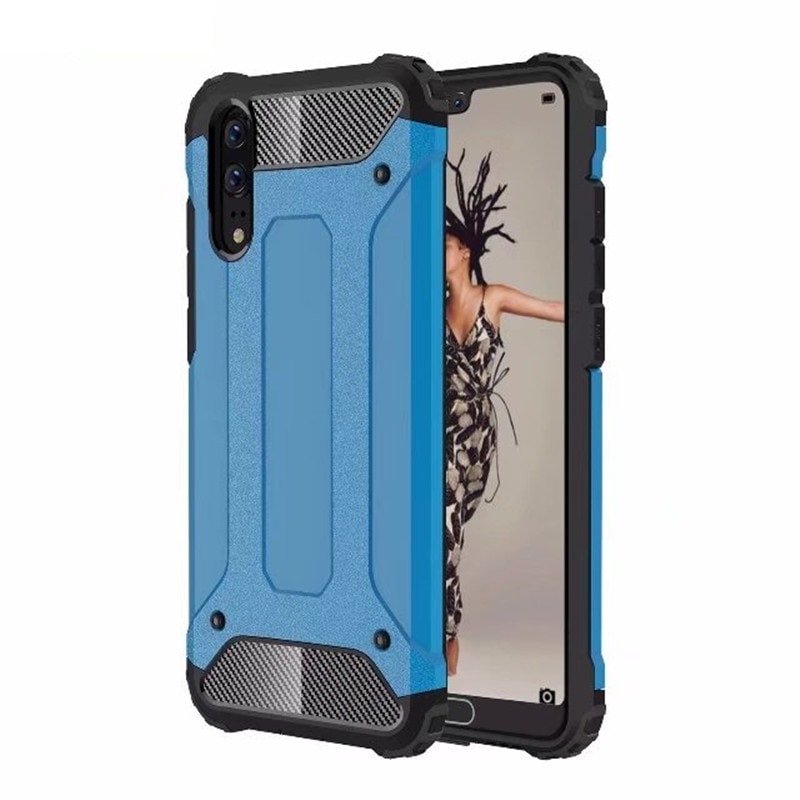 Funda Huawei P20 Shock Resistante Azul.