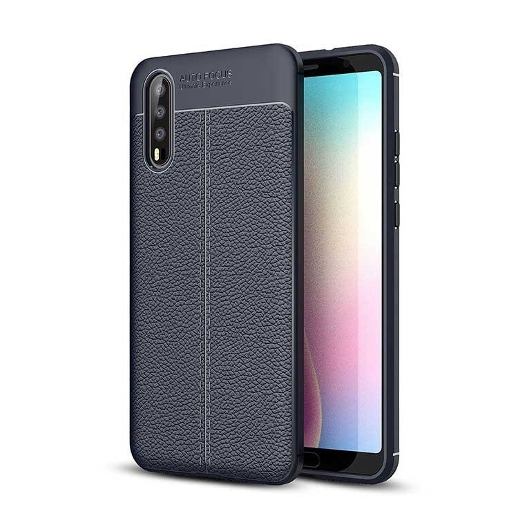 Funda Huawei P20 Pro Tpu Cuero 3D Azul