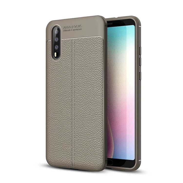 Funda Huawei P20 Pro Tpu Cuero 3D Gris