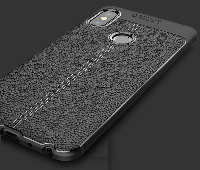 Funda Xiaomi Redmi Note 5 Pro Tpu Cuero 3D Azul