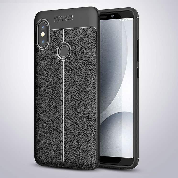 Funda Xiaomi Redmi Note 5 Pro Tpu Cuero 3D Negra